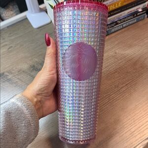 Pink Starbucks Tumbler - Iridescent